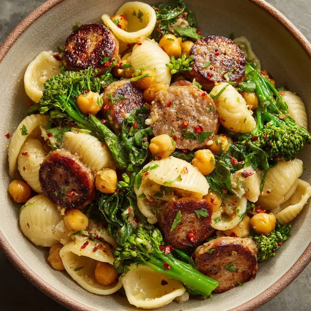 One Pot Orecchiette with Sausage and Broccoli Recipe - Recipe Image