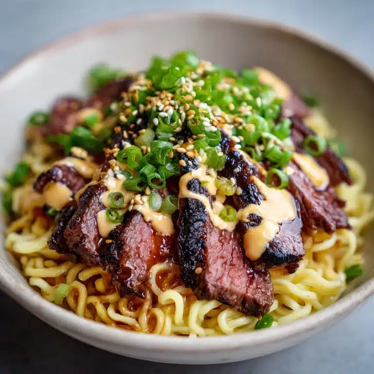 Garlic Butter Steak Lightning Noodles Recipe