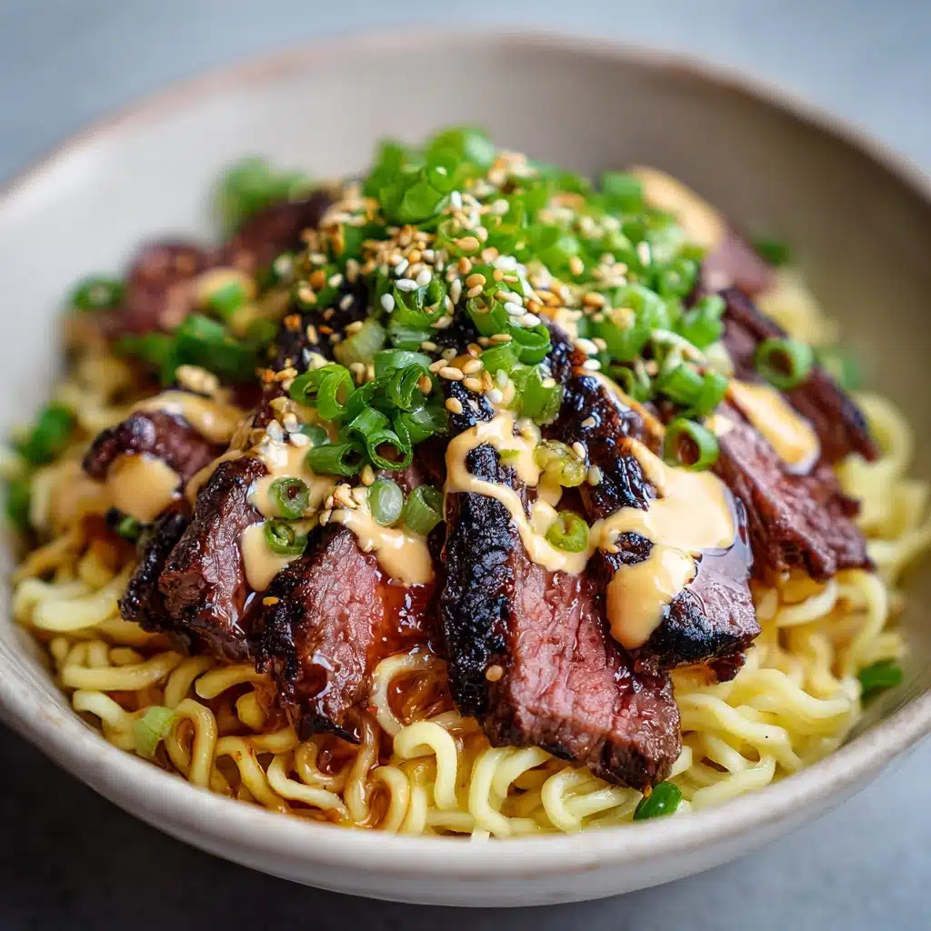 Garlic Butter Steak Lightning Noodles Recipe