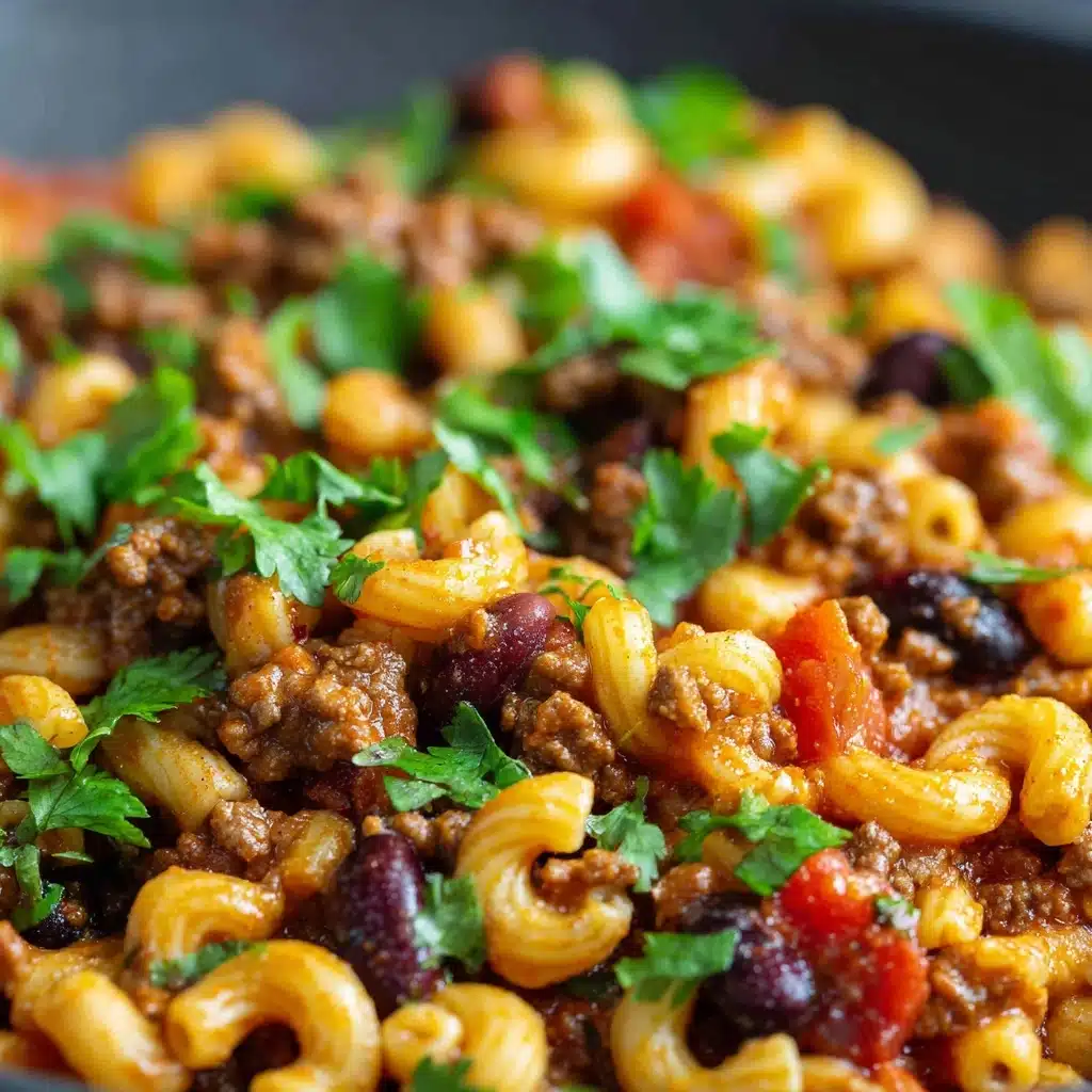 One Pot Chili Mac and Cheese Recipe - Recipe Image