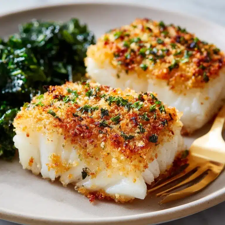 Baked Parmesan Crusted Cod Recipe
