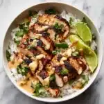 Sweet Chili Chicken Bowl with Coconut Lime Drizzle Recipe