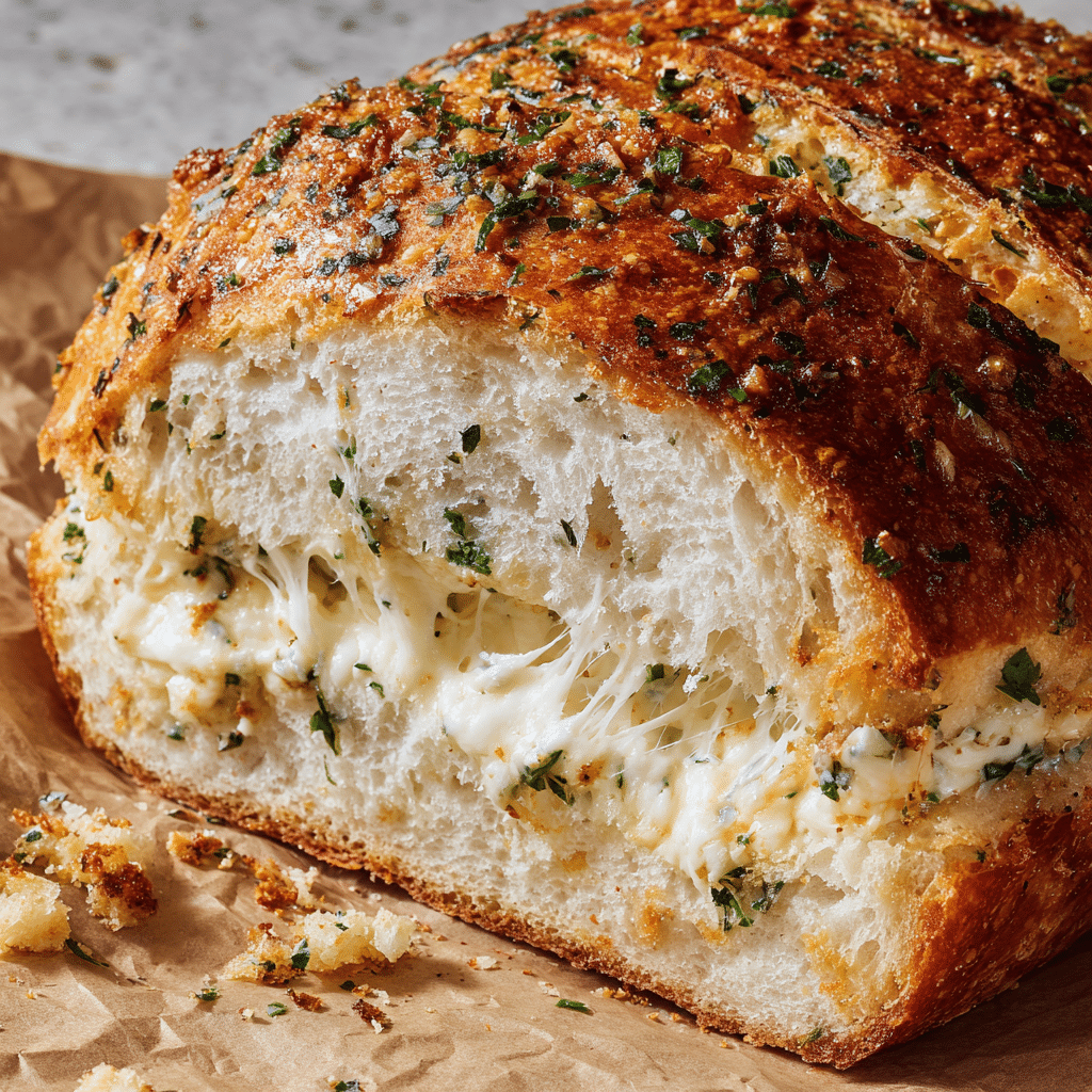 Epic Stuffed Garlic Bread Recipe - Recipe Image