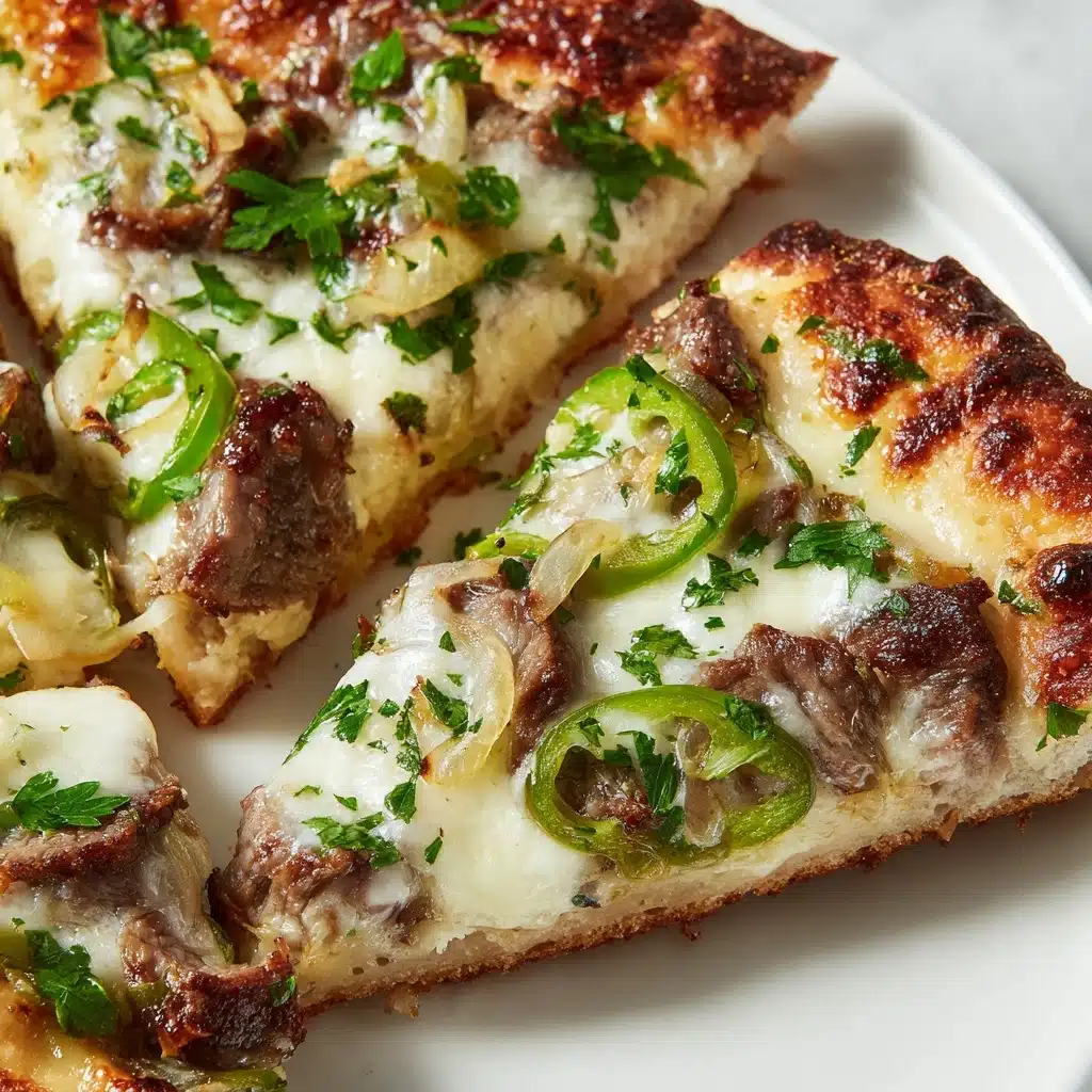 Philly Cheesesteak Cheesy Bread Recipe - Recipe Image