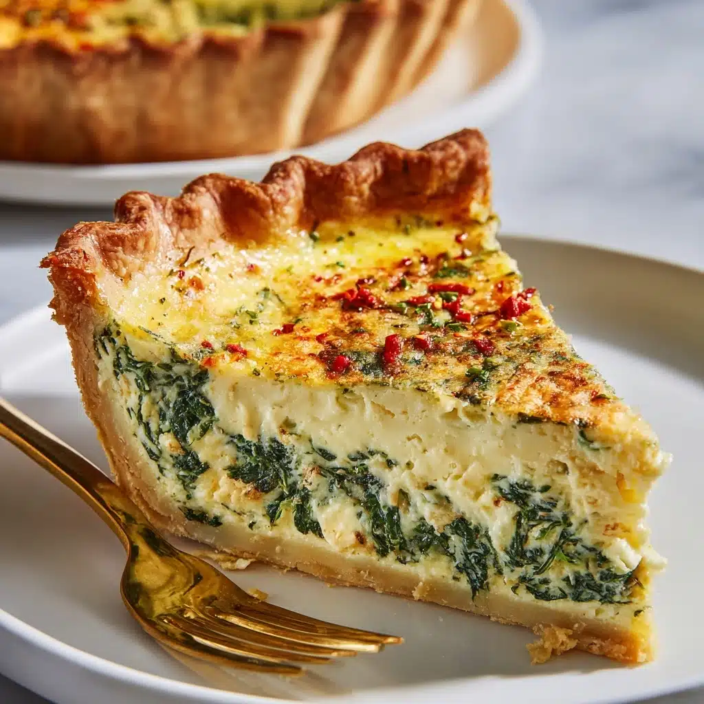 Spinach Artichoke Quiche Recipe - Recipe Image