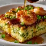 Shrimp and Scallion Grit Cups with Creamy Cheese Center Recipe