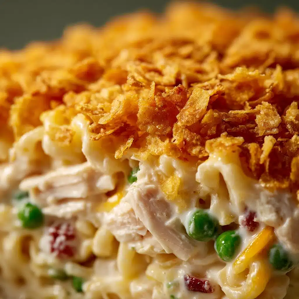 Crispy Hot Chicken Salad Casserole Recipe - Recipe Image