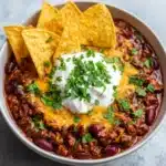 Hearty Slow Cooker All Meat Chili (No Beans) Recipe