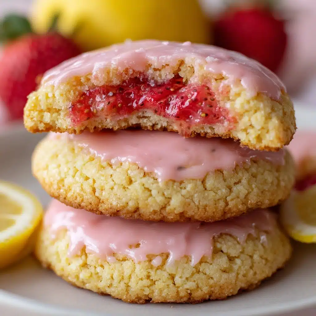 Strawberry Lemonade Cake Mix Cookies Recipe