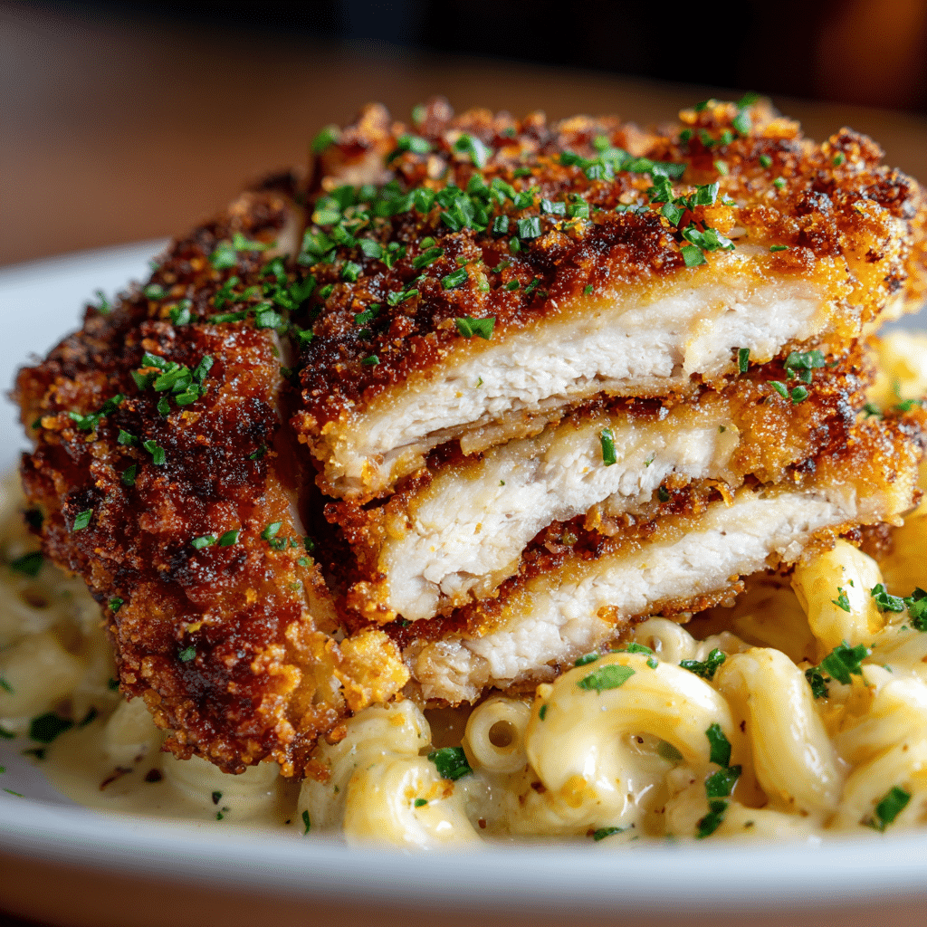 Southern Fried Chicken with Creamy Mac and Cheese Recipe - Recipe Image