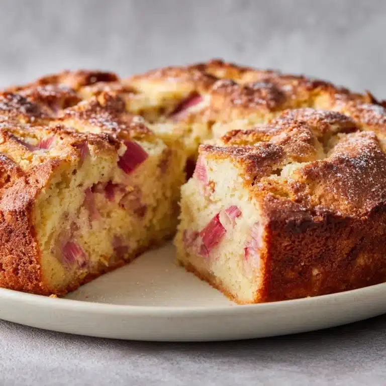 Norwegian Rhubarb Cake Recipe