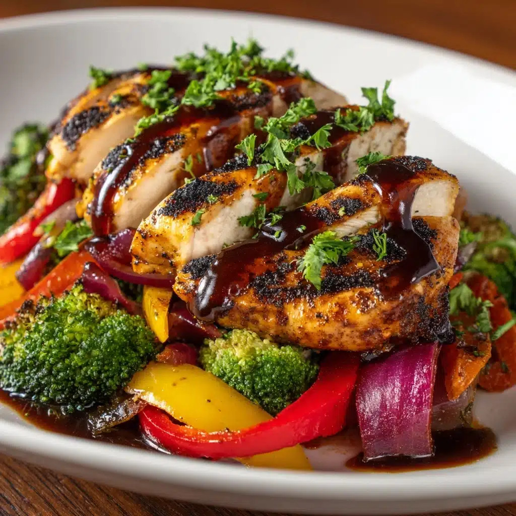 One-Pan Balsamic Chicken with Roasted Veggies Recipe