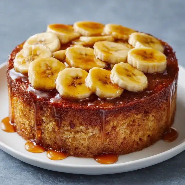 Caramelized Upside-Down Banana Cake Recipe