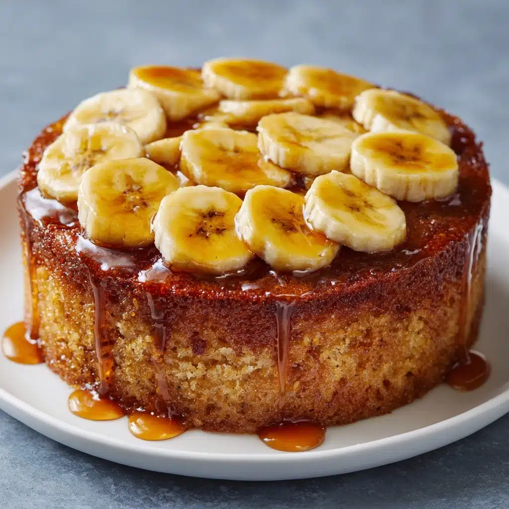 Caramelized Upside-Down Banana Cake Recipe