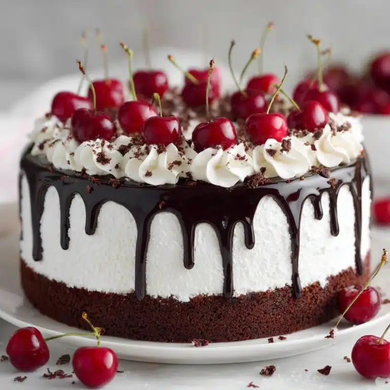 Swiss Chocolate Cherry Roll Cake Recipe