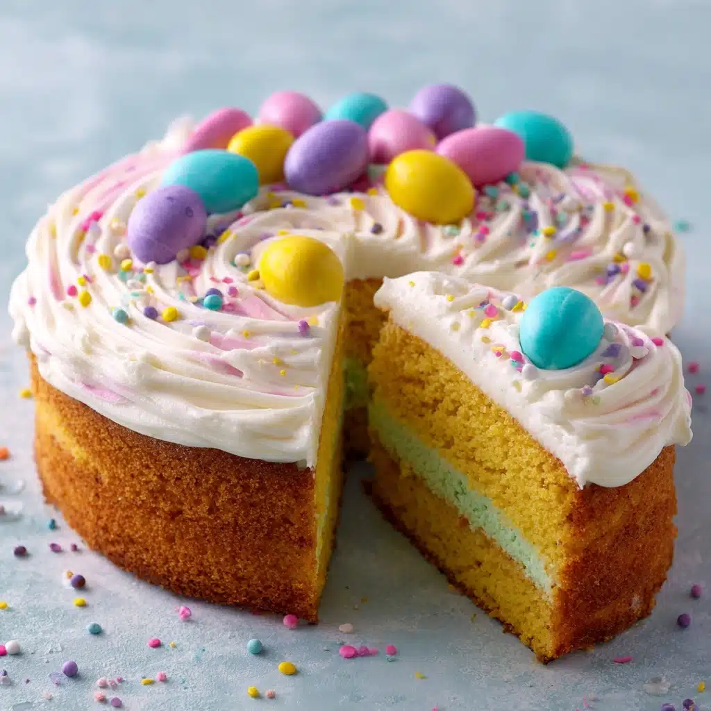 Festive Easter Poke Cake Recipe - Recipe Image