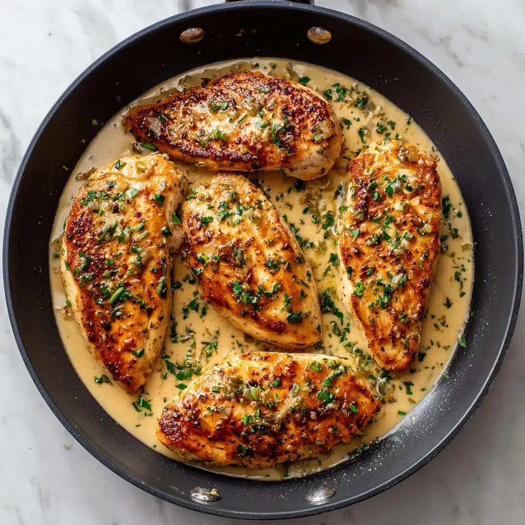 Creamy Garlic Parmesan Chicken Skillet Recipe