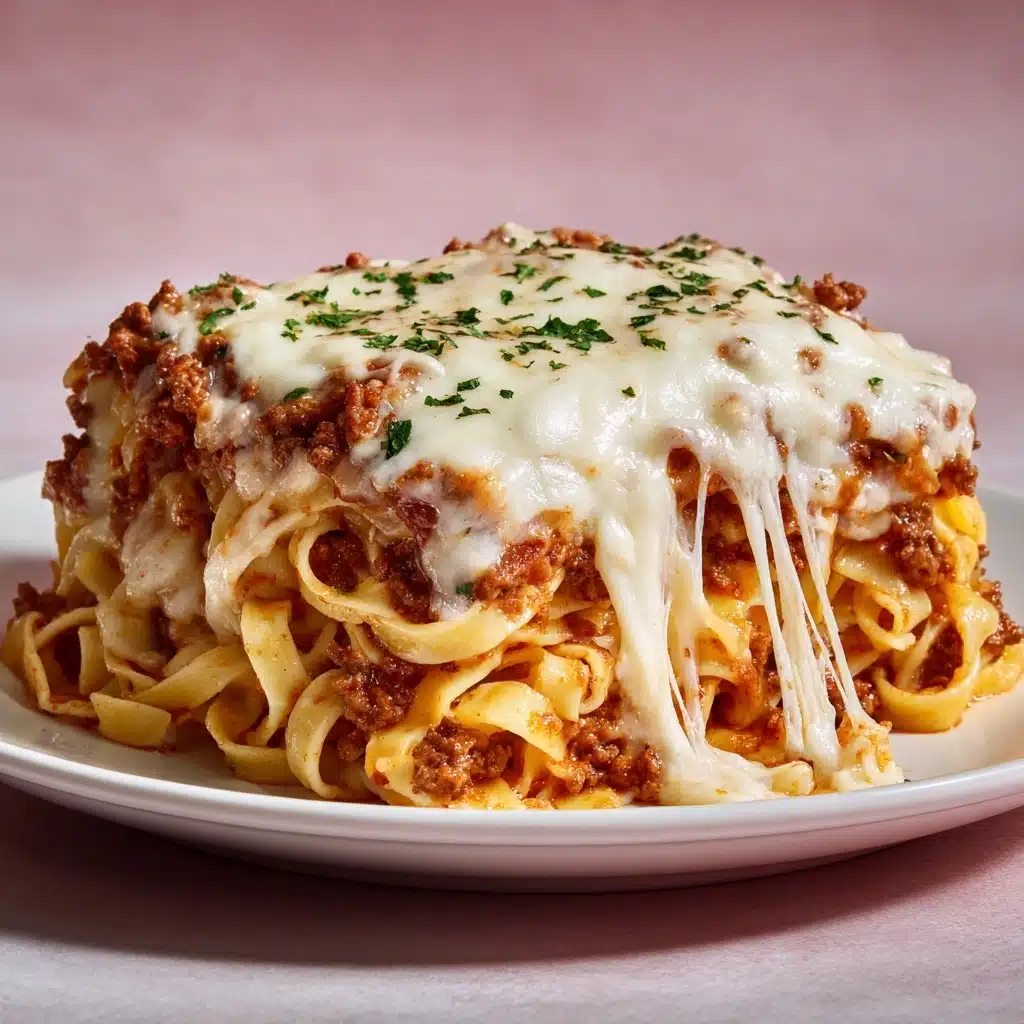 Cheesy Beef Alfredo with Linguine Recipe - Recipe Image