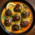 Thai Spiced Chicken Meatballs in Coconut Curry Recipe