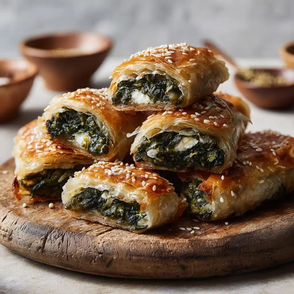 Spinach and Feta Stuffed Puff Pastry Recipe - Recipe Image