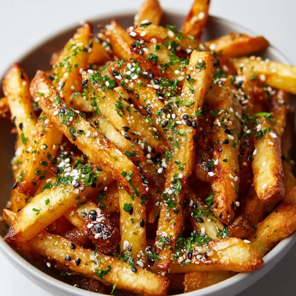 Spicy Garlic and Sesame Fries Recipe - Recipe Image