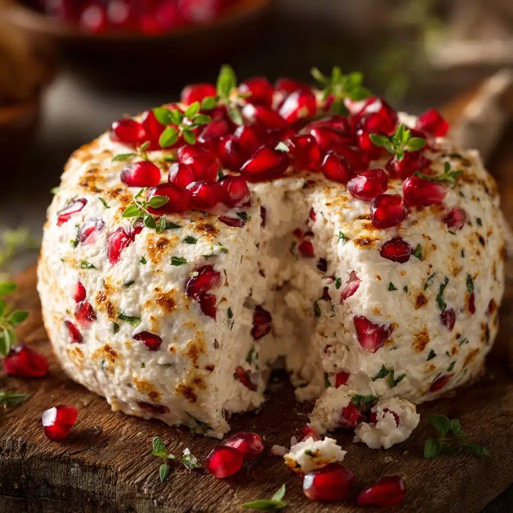 Pomegranate White Cheddar Cheese Ball Recipe - Recipe Image