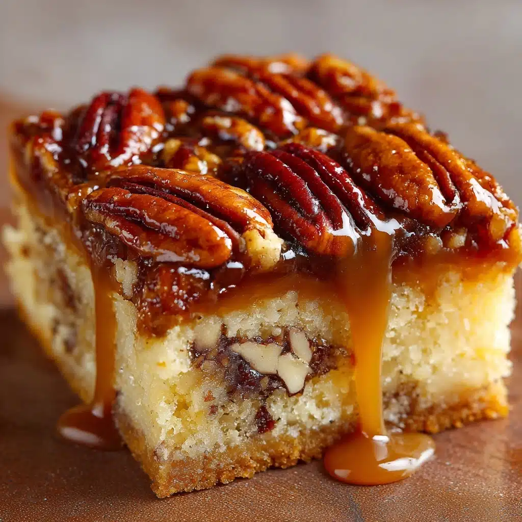Caramel Turtle Poke Cake Recipe - Recipe Image