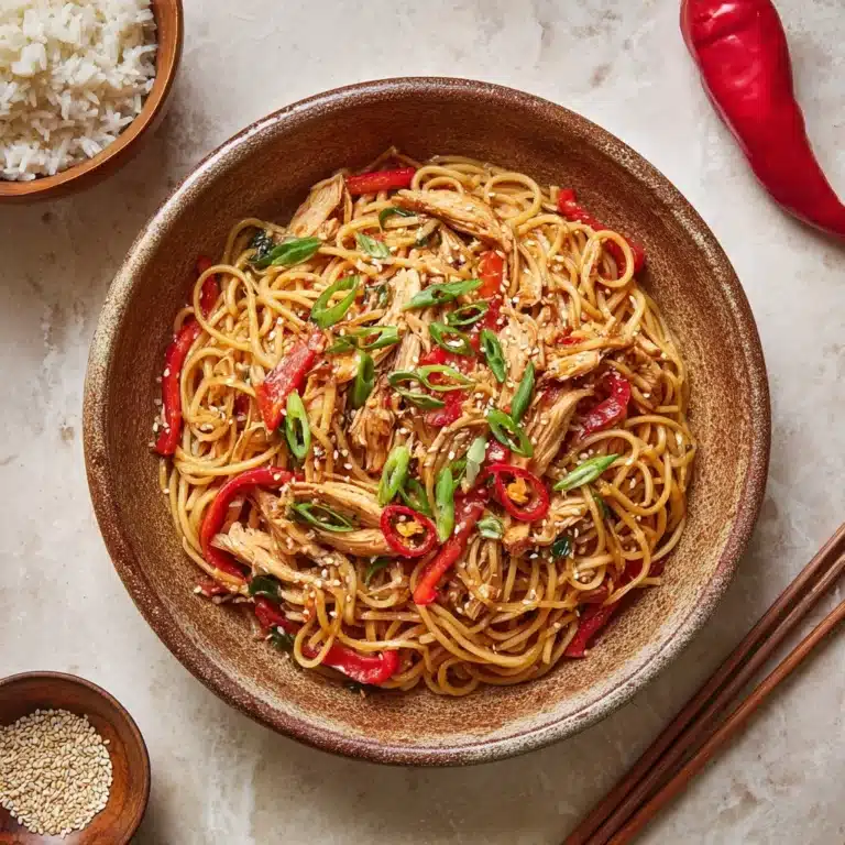 Garlic Chicken Lo Mein Recipe