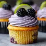 Refreshing Blackberry Lime Cupcakes Recipe