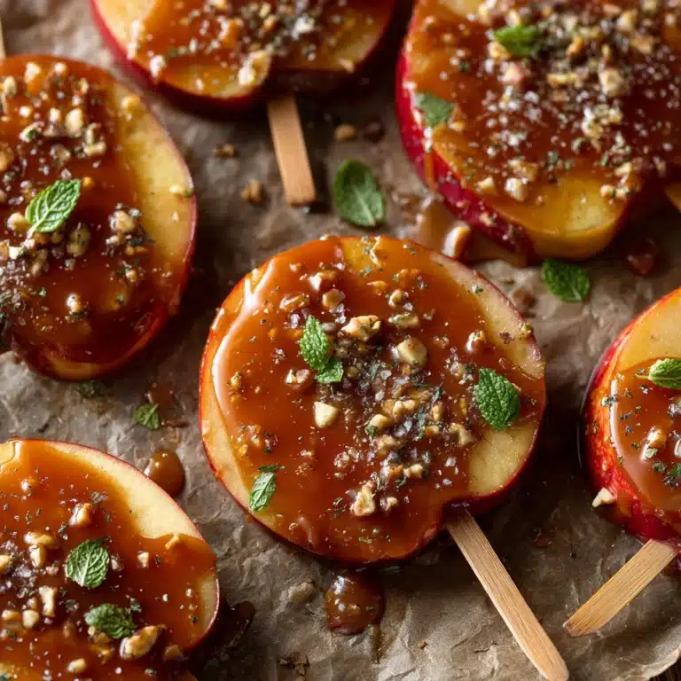 Sliced Caramel Apple Pops Recipe
