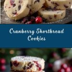 Cranberry Shortbread Cookies Recipe