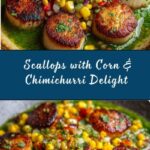 Scallops with Sautéed Corn & Chimichurri Recipe