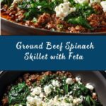 Ground Beef and Spinach Skillet with Feta Recipe