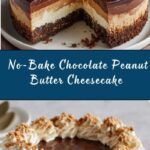 No-Bake Chocolate Peanut Butter Cheesecake Recipe
