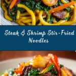 Steak & Shrimp Stir-Fried Noodles Recipe