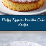 Eggless Vanilla Cake Recipe