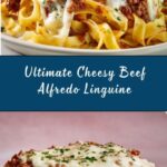 Cheesy Beef Alfredo with Linguine Recipe
