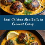 Thai Spiced Chicken Meatballs in Coconut Curry Recipe