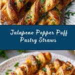 Cheesy Jalapeno Popper Puff Pastry Straws Recipe