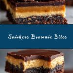 Easy Snickers Brownie Bites Recipe