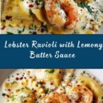 Lobster Ravioli in a Zesty Lemon Butter Sauce Recipe