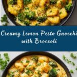 Creamy Lemon Pesto Gnocchi with Broccoli Recipe