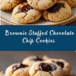 Brownie Stuffed Chocolate Chip Cookies Recipe