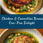 One-Pan Crispy Chicken with Cannellini Beans and Pistachio Pesto Recipe