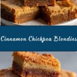 Vegan Cinnamon Chickpea Blondies Recipe
