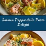 Citrus-Scented Pappardelle with Slow-Roasted Salmon Recipe