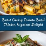 Burst Cherry Tomato Basil Chicken Rigatoni Recipe
