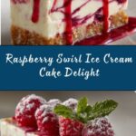 Raspberry Swirl Ice Cream Cake Recipe