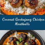 Creamy Coconut Gochujang Chicken Meatballs Recipe