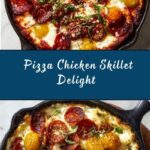 Skillet Cheesy Pizza Chicken Recipe